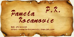 Pamela Kocanović vizit kartica